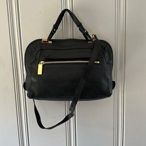Chloe 2way Attaché Black Leather Cross Body Bag